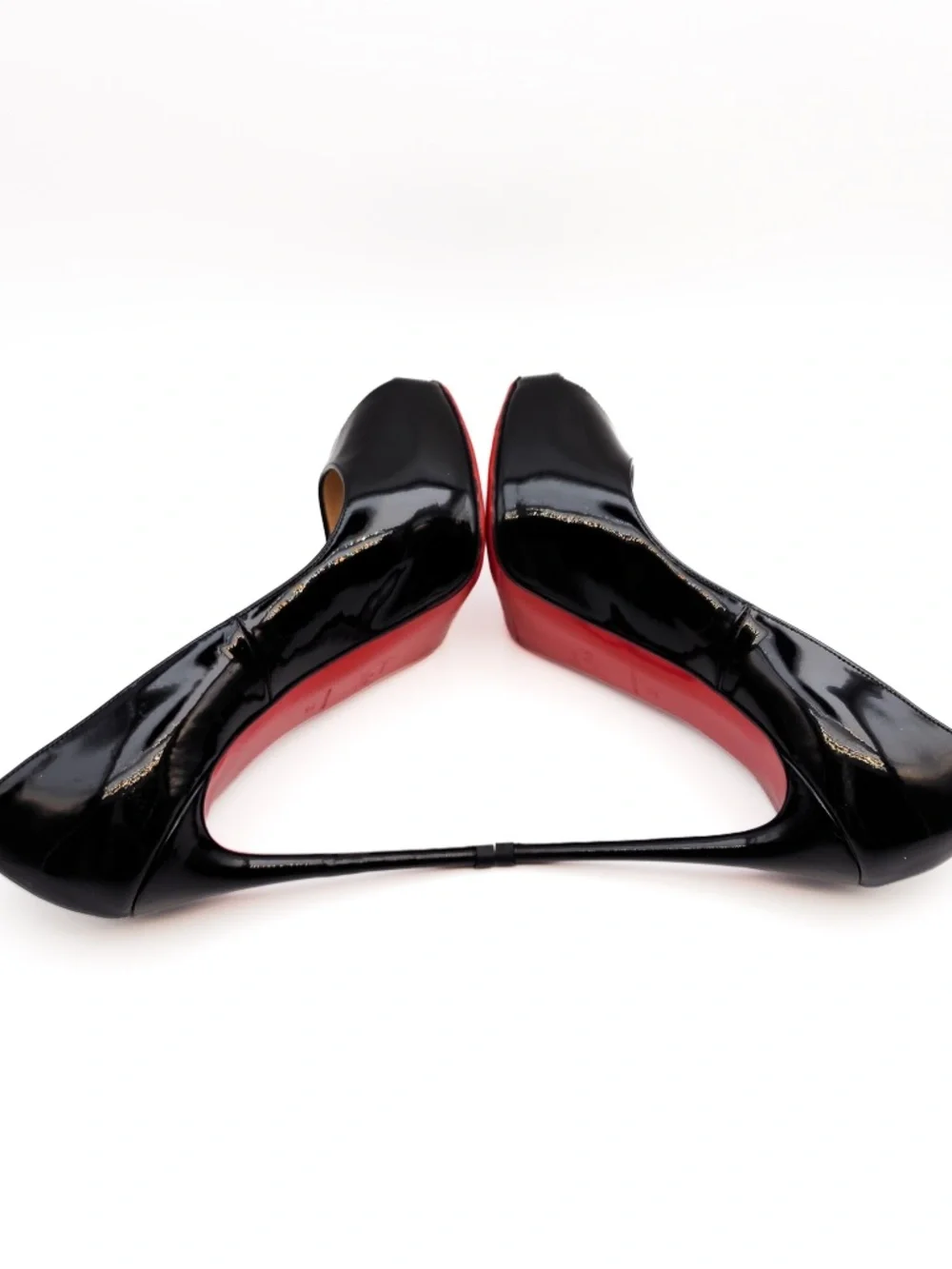 Christian Louboutin Very Prive 120 Black Patent Leather Pumps EU 37